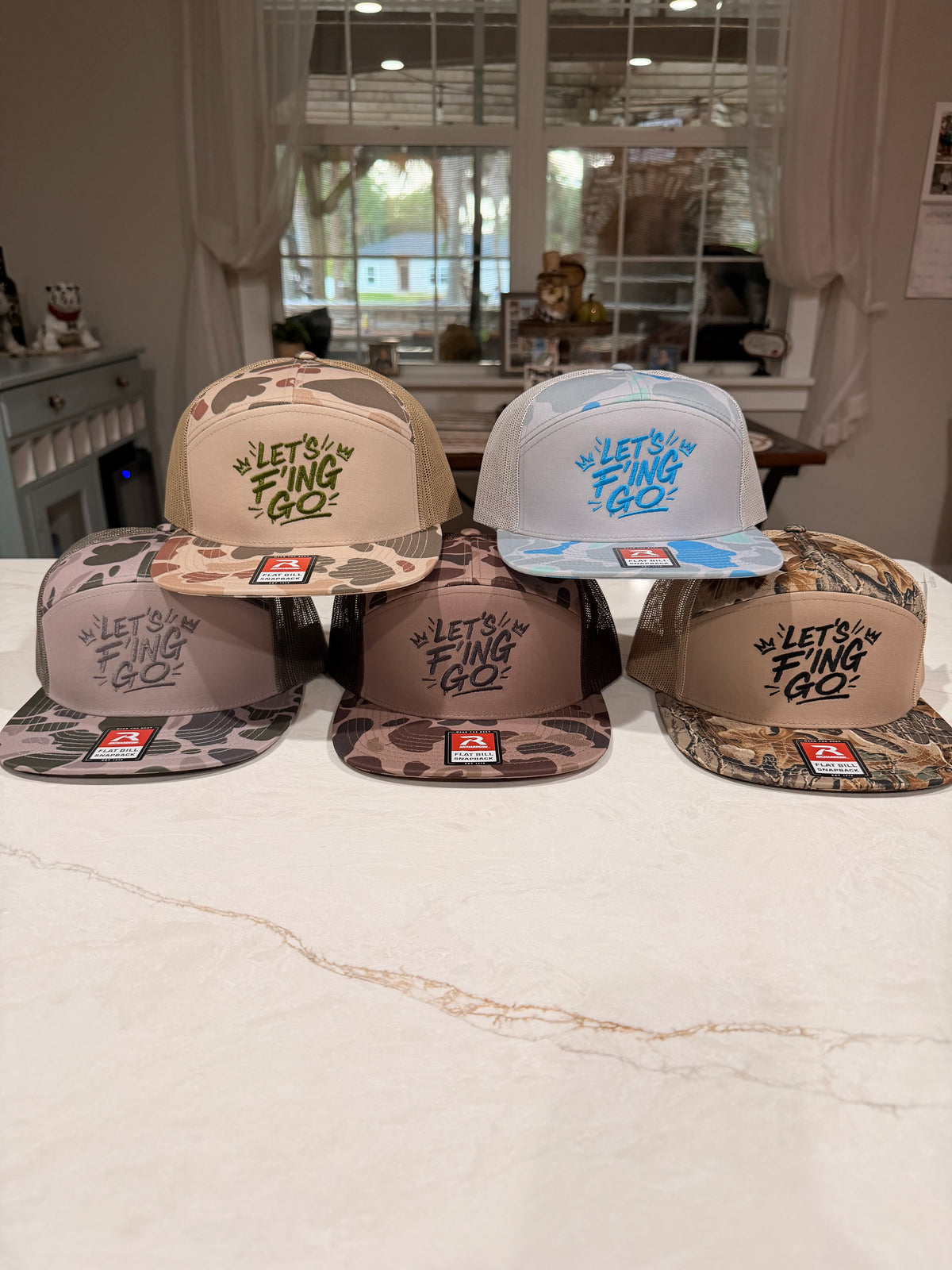 LFG- Richardson 168- 7 Panel Snapbacks- Camo Edition