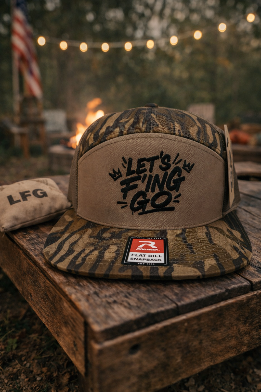 LFG Richardson Flat Bill Snap Back- MOSSY OAK
