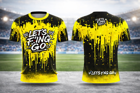LFG Yellow and Black Drip Jersey
