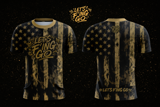 Black and Gold Stars Jersey