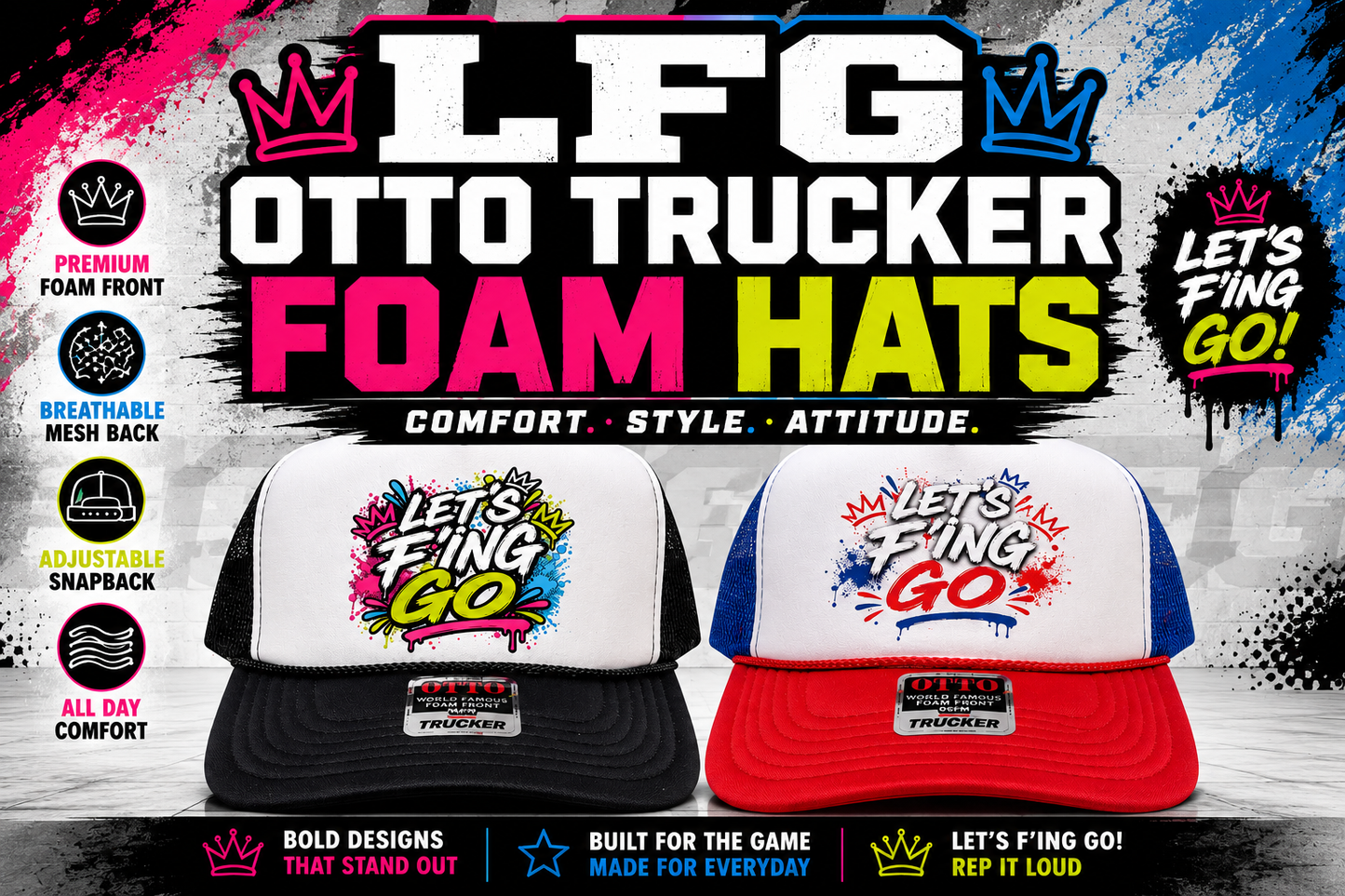LFG- Otto Trucker Foam Hats
