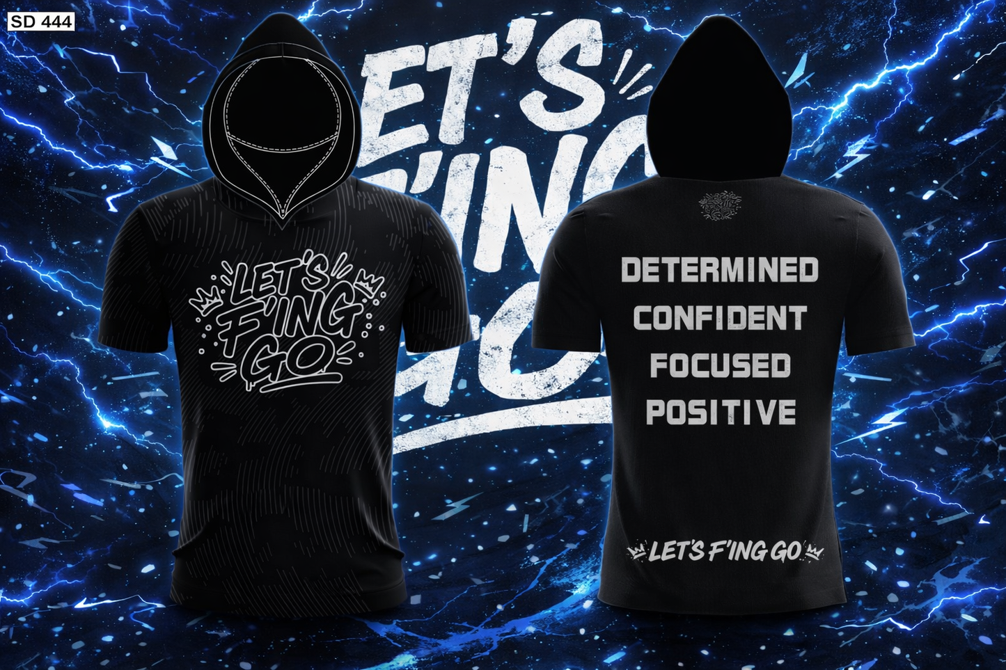 LFG Motivational Short Sleeve Hoodie