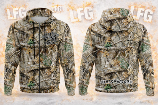 LFG- Real Tree Camo Zip Up Hoodie