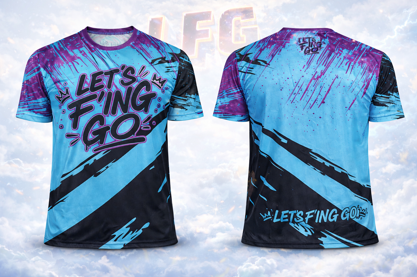 Purple-Teal and Black LFG Jersey