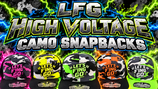 LFG High Voltage Camo Snapbacks